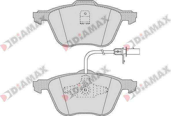 Diamax N09551 - Bremsbelagsatz, Scheibenbremse alexcarstop-ersatzteile.com