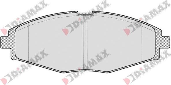 Diamax N09648 - Bremsbelagsatz, Scheibenbremse alexcarstop-ersatzteile.com