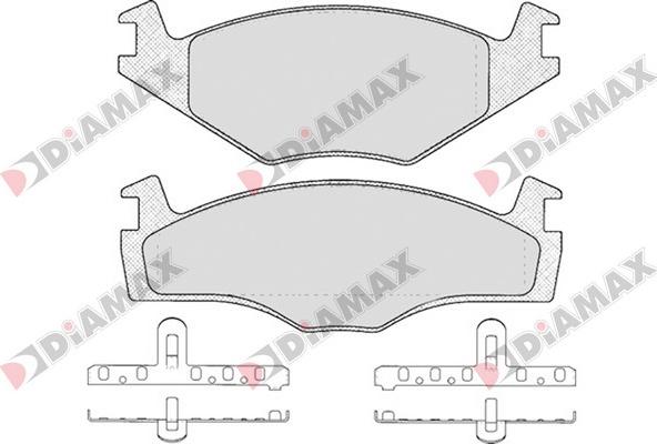 Diamax N09632 - Bremsbelagsatz, Scheibenbremse alexcarstop-ersatzteile.com