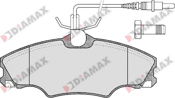 Diamax N09046 - Bremsbelagsatz, Scheibenbremse alexcarstop-ersatzteile.com