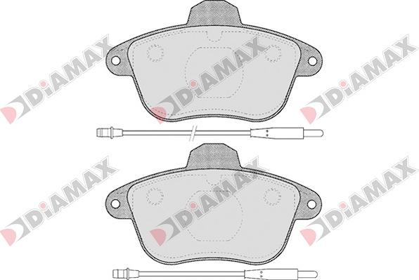 Diamax N09041 - Bremsbelagsatz, Scheibenbremse alexcarstop-ersatzteile.com