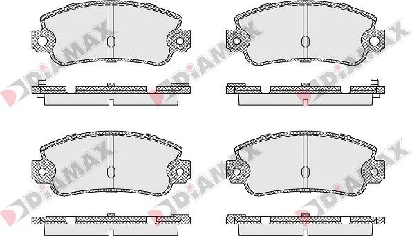 Diamax N09048 - Bremsbelagsatz, Scheibenbremse alexcarstop-ersatzteile.com