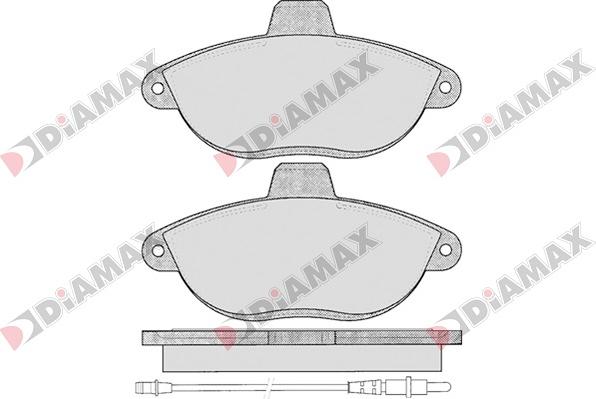 Diamax N09057 - Bremsbelagsatz, Scheibenbremse alexcarstop-ersatzteile.com