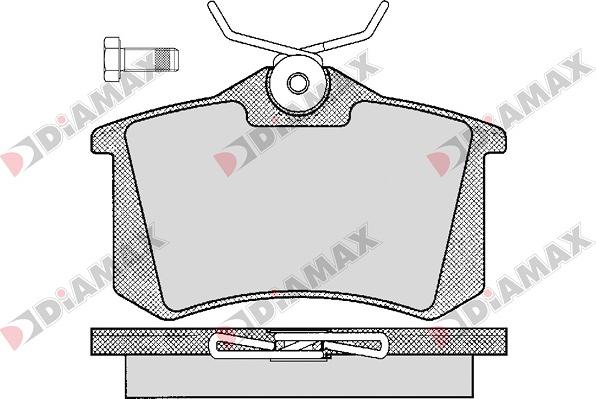 Diamax N09008 - Bremsbelagsatz, Scheibenbremse alexcarstop-ersatzteile.com