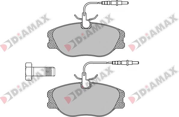 Diamax N09039 - Bremsbelagsatz, Scheibenbremse alexcarstop-ersatzteile.com