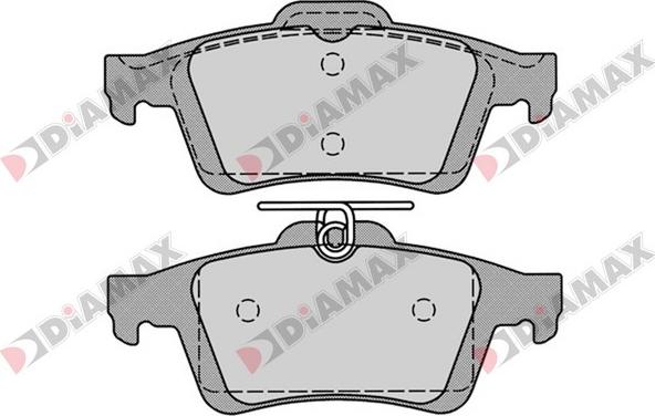 Diamax N09191 - Bremsbelagsatz, Scheibenbremse alexcarstop-ersatzteile.com