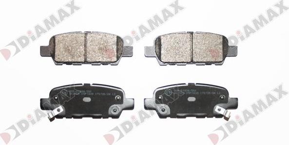 Diamax N09870 - Bremsbelagsatz, Scheibenbremse alexcarstop-ersatzteile.com