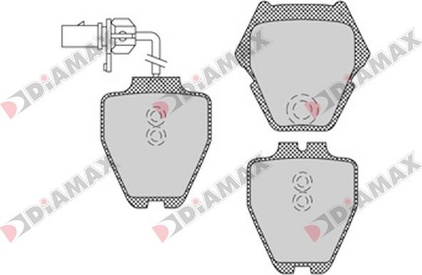 Diamax N09332 - Bremsbelagsatz, Scheibenbremse alexcarstop-ersatzteile.com