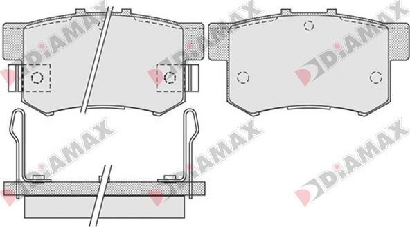 Diamax N09292 - Bremsbelagsatz, Scheibenbremse alexcarstop-ersatzteile.com