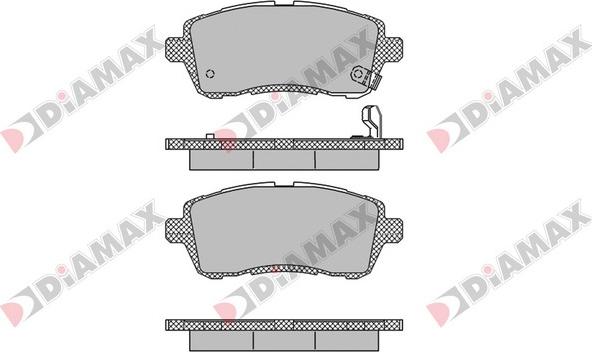 Diamax N09248 - Bremsbelagsatz, Scheibenbremse alexcarstop-ersatzteile.com