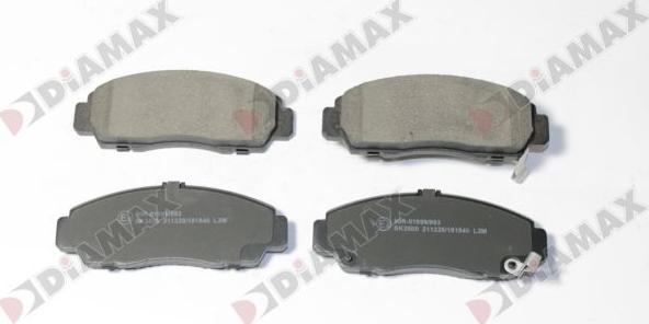 Diamax N09753 - Bremsbelagsatz, Scheibenbremse alexcarstop-ersatzteile.com