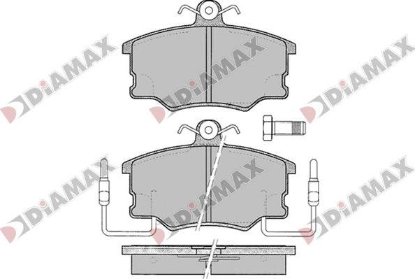 Diamax N09786 - Bremsbelagsatz, Scheibenbremse alexcarstop-ersatzteile.com