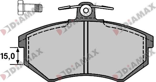 Diamax N09770 - Bremsbelagsatz, Scheibenbremse alexcarstop-ersatzteile.com