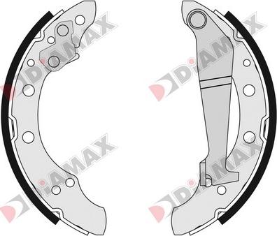 Diamax N01110 - Bremsbackensatz alexcarstop-ersatzteile.com