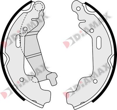 Diamax N01311 - Bremsbackensatz alexcarstop-ersatzteile.com