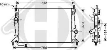 Diederichs 8146503 - Kühler, Motorkühlung alexcarstop-ersatzteile.com