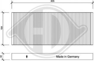 Diederichs DCI0095 - Filter, Innenraumluft alexcarstop-ersatzteile.com