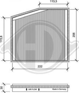 Diederichs DCI0091-1 - Filter, Innenraumluft alexcarstop-ersatzteile.com