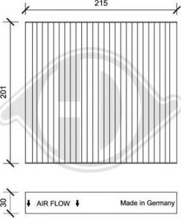 Diederichs DCI0109 - Filter, Innenraumluft alexcarstop-ersatzteile.com