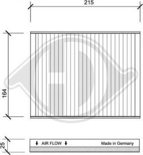 Diederichs DCI0107 - Filter, Innenraumluft alexcarstop-ersatzteile.com