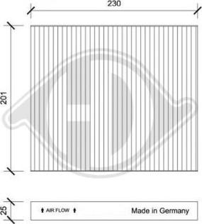 Diederichs DCI0205 - Filter, Innenraumluft alexcarstop-ersatzteile.com