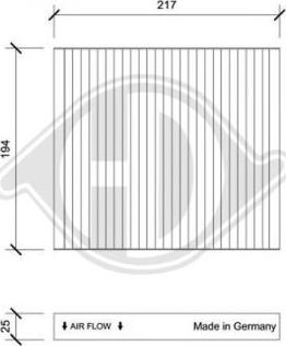 Diederichs DCI0233 - Filter, Innenraumluft alexcarstop-ersatzteile.com