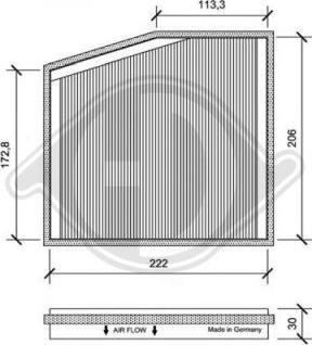 Diederichs DCI1091-1 - Filter, Innenraumluft alexcarstop-ersatzteile.com