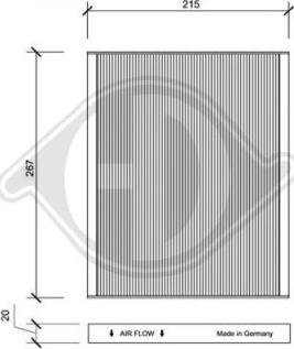 Diederichs DCI1149 - Filter, Innenraumluft alexcarstop-ersatzteile.com