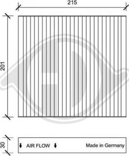 Diederichs DCI1109 - Filter, Innenraumluft alexcarstop-ersatzteile.com