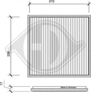 Diederichs DCI1101 - Filter, Innenraumluft alexcarstop-ersatzteile.com