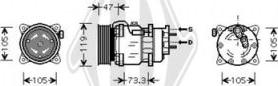 Diederichs DCK1443 - Kompressor, Klimaanlage alexcarstop-ersatzteile.com