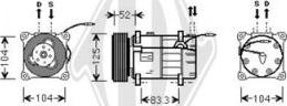 Diederichs DCK1593 - Kompressor, Klimaanlage alexcarstop-ersatzteile.com