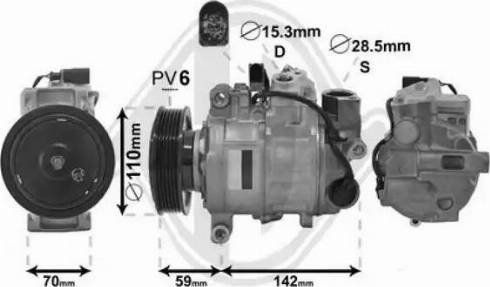 Diederichs DCK1080 - Kompressor, Klimaanlage alexcarstop-ersatzteile.com