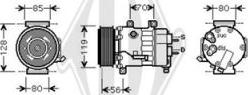 Diederichs DCK1186 - Kompressor, Klimaanlage alexcarstop-ersatzteile.com