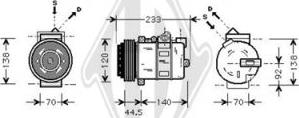 Diederichs DCK1341 - Kompressor, Klimaanlage alexcarstop-ersatzteile.com