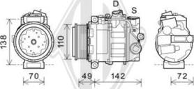 Diederichs DCK1361 - Kompressor, Klimaanlage alexcarstop-ersatzteile.com