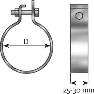 Dinex 99750 - Rohrverbinder, Abgasanlage alexcarstop-ersatzteile.com