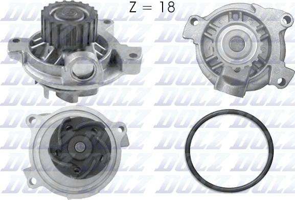 DOLZ A178 - Wasserpumpe alexcarstop-ersatzteile.com