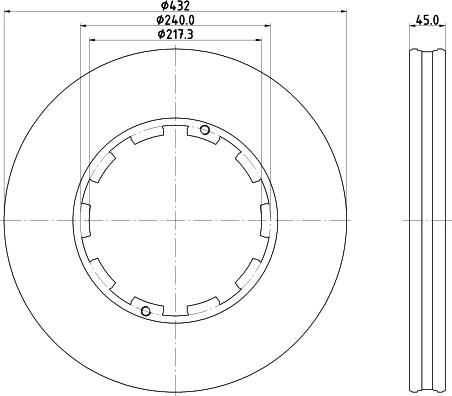 DON CVD585 - Bremsscheibe alexcarstop-ersatzteile.com