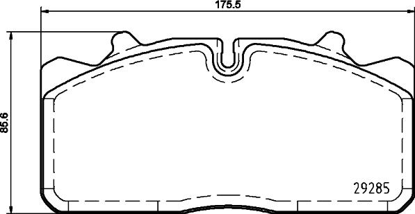 DON CVP032K - Bremsbelagsatz, Scheibenbremse alexcarstop-ersatzteile.com