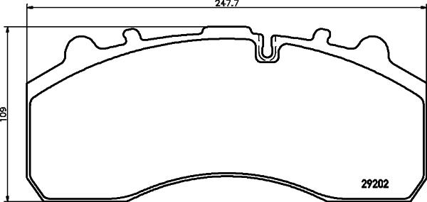 DON DOND1203 - Bremsbelagsatz, Scheibenbremse alexcarstop-ersatzteile.com