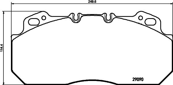 BENDIX 2909006 - Bremsbelagsatz, Scheibenbremse alexcarstop-ersatzteile.com