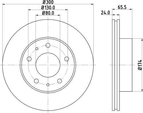 DON PCD19452 - Bremsscheibe alexcarstop-ersatzteile.com