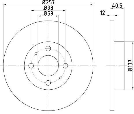 DON PCD14462 - Bremsscheibe alexcarstop-ersatzteile.com