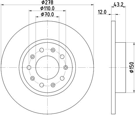 DON PCD14262 - Bremsscheibe alexcarstop-ersatzteile.com