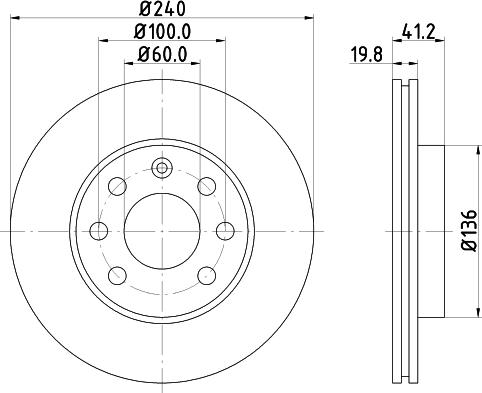 DON PCD10582 - Bremsscheibe alexcarstop-ersatzteile.com