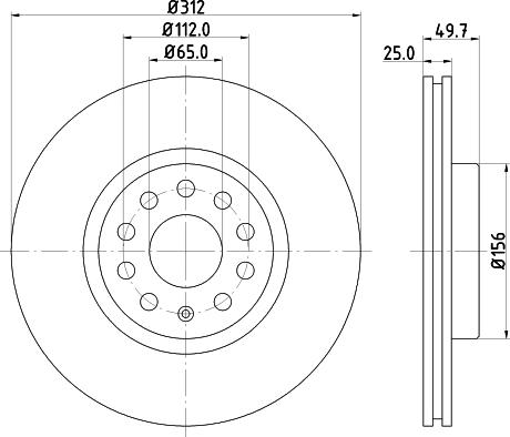 DON PCD10052 - Bremsscheibe alexcarstop-ersatzteile.com