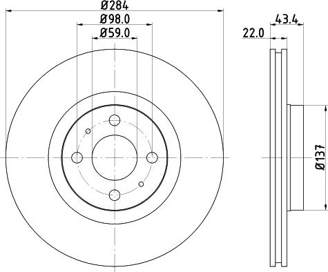 DON PCD10842 - Bremsscheibe alexcarstop-ersatzteile.com