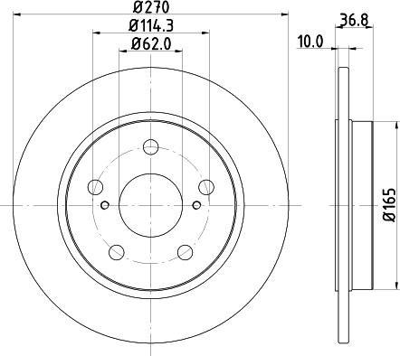 DON PCD11062 - Bremsscheibe alexcarstop-ersatzteile.com