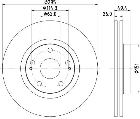 DON PCD18542 - Bremsscheibe alexcarstop-ersatzteile.com